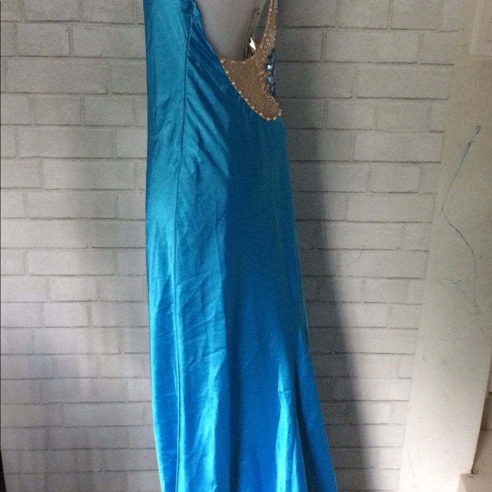 Adrianna papell collection blue dress size 6 - Picture 3 of 8
